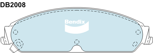 Bendix Ultimate Brake Pad Set Front DB2008 ULT