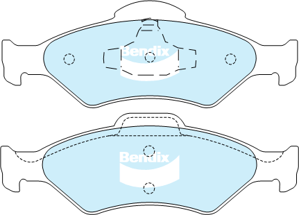 Bendix Heavy Duty Brake Pad Set Front DB2018 HD