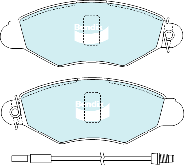 Bendix EURO Brake Pad Set Front DB2026 EURO+