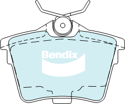 Bendix EURO Brake Pad Set Rear DB2033 EURO+
