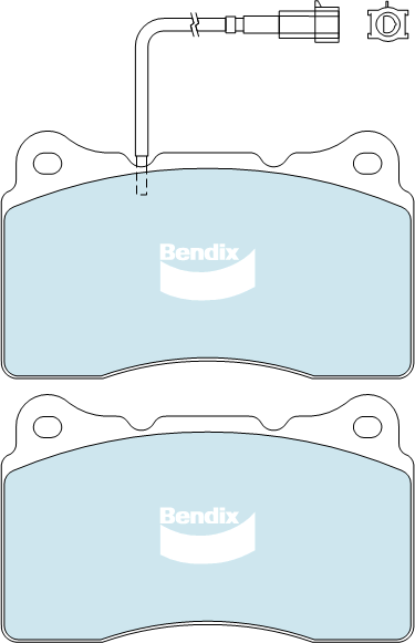 Bendix General CT Brake Pad Set Front DB2067 GCT
