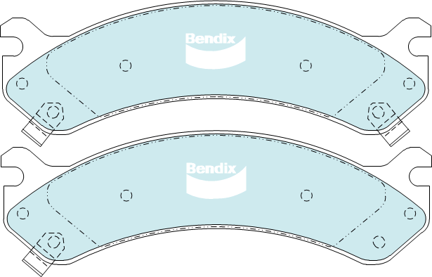Bendix Heavy Duty Brake Pad Set Front DB2098 HD