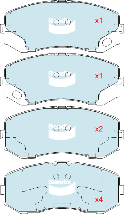 Bendix Heavy Duty Brake Pad Set Front DB2158 HD