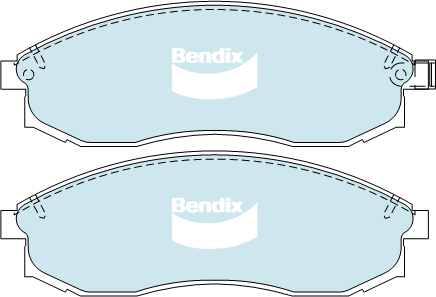 Bendix 4x4 Brake Pad Set Front DB2160 -4WD