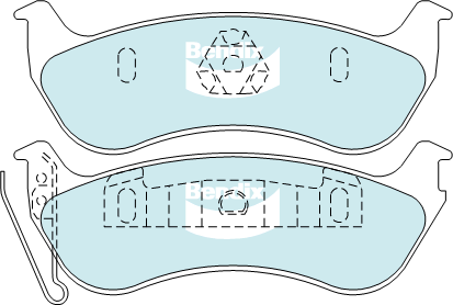 Bendix 4x4 Brake Pad Set Rear DB2163 -4WD