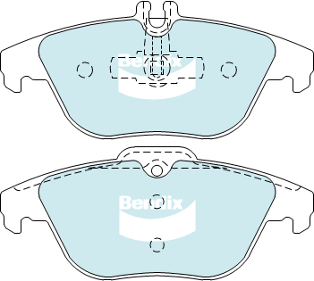 Bendix EURO Brake Pad Set Rear DB2182 EURO+