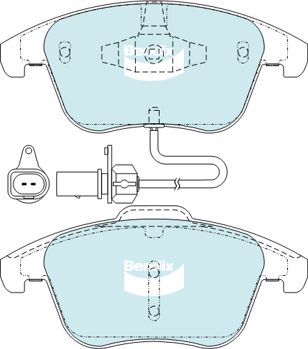 Bendix EURO Brake Pad Set Front DB2184 EURO+