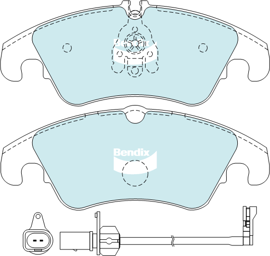 Bendix EURO Brake Pad Set Front DB2186 EURO+