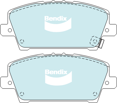 Bendix General CT Brake Pad Set Front DB2212 GCT