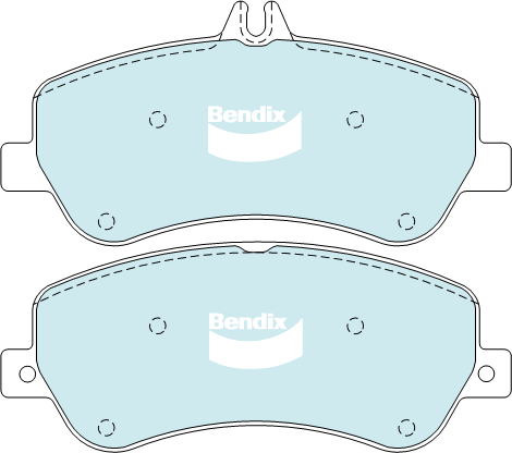 Bendix General CT Brake Pad Set Front DB2213 GCT