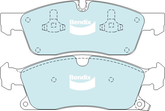 Bendix Heavy Duty Brake Pad Set Front DB2216 HD