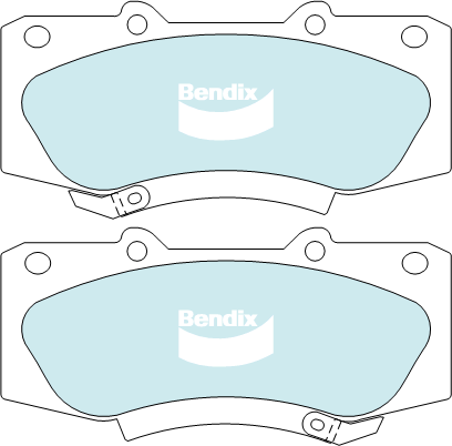Bendix Protrans Brake Pad Set Front DB2221 PR