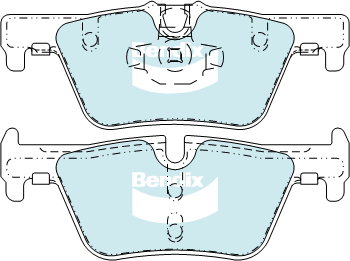 Bendix EURO Brake Pad Set Rear DB2224 EURO+