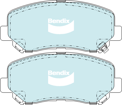 Bendix 4x4 Brake Pad Set Front DB2226 -4WD