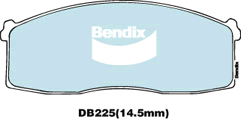 Bendix General CT Brake Pad Set Front DB225 GCT