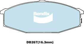 Bendix General CT Brake Pad Set Front DB267 GCT