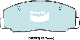 Bendix 4x4 Brake Pad Set Front DB292 -4WD