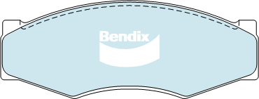 Bendix 4x4 Brake Pad Set Front DB340 -4WD