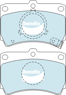 Bendix General CT Brake Pad Set Front DB406 GCT