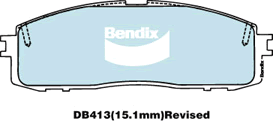 Bendix General CT Brake Pad Set Rear DB413 GCT