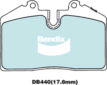 Bendix General CT Brake Pad Set DB440 GCT