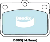 Bendix General CT Brake Pad Set Front DB85 GCT