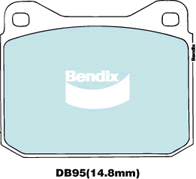 Bendix General CT Brake Pad Set Front DB95 GCT