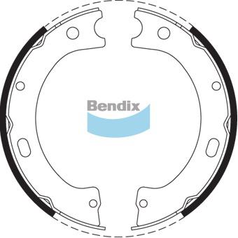 Bendix Handbrake Shoe Set BS1547