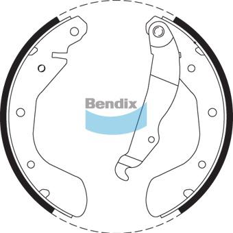 Bendix Brake Shoe Set BS1710