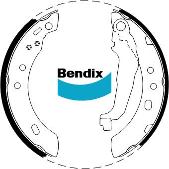 Bendix Brake Shoe Set BS1725