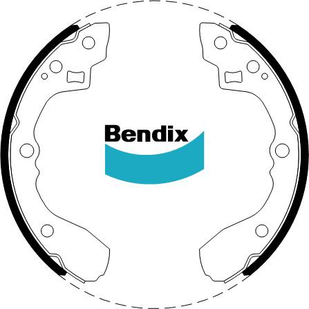 Bendix Brake Shoe Set BS1753