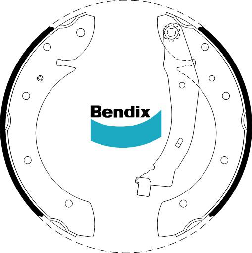 Bendix Brake Shoe Set BS1805