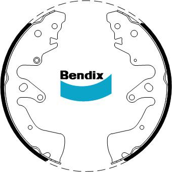 Bendix Brake Shoe Set BS1861