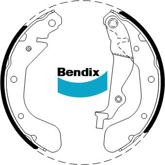 Bendix Brake Shoe Set BS1870