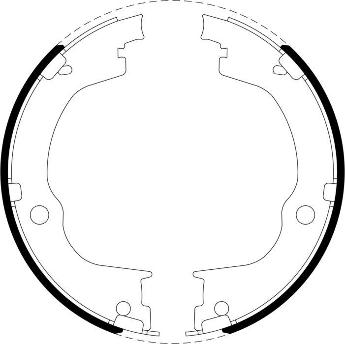 Bendix Brake Shoe Set BS5258
