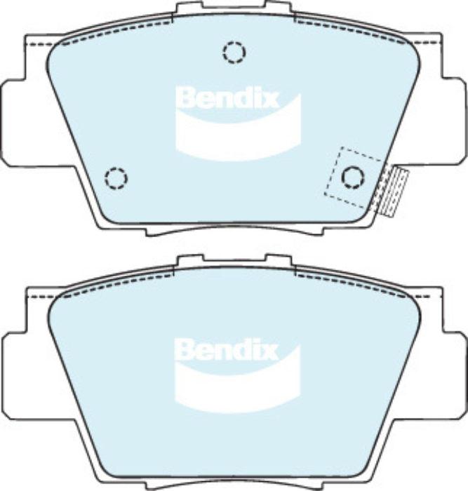 Bendix General CT Brake Pad Set Rear DB1207 GCT