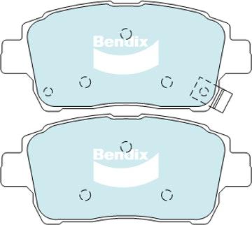 Bendix EV Hybrid Brake Pad Front SET DB1422  EV