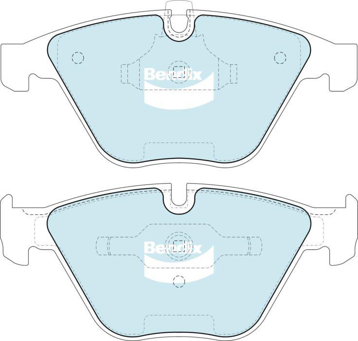 Bendix Ultimate Brake Pad Set Front DB1498 ULT