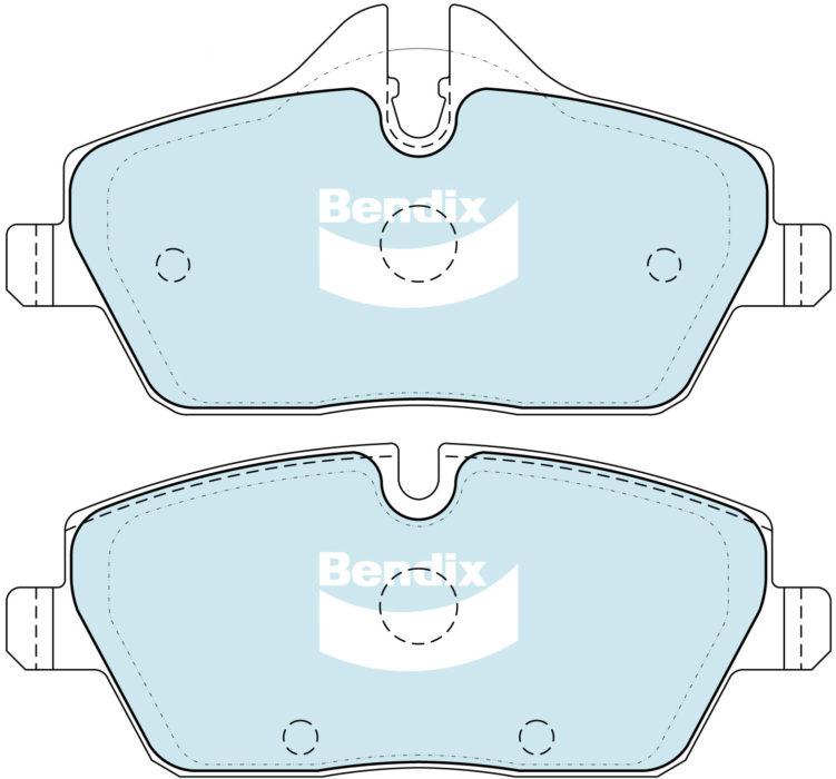 Bendix General CT Brake Pad Set Rear DB1747 GCT