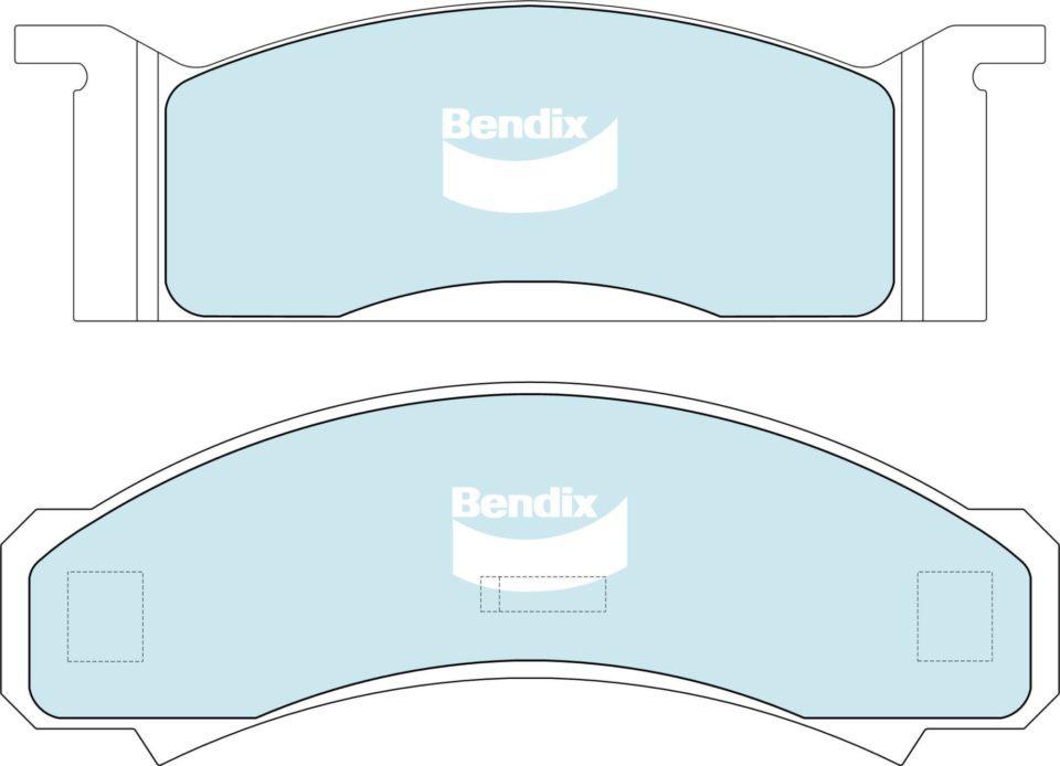 Bendix Protrans Brake Pad Set Front DB1807 PR