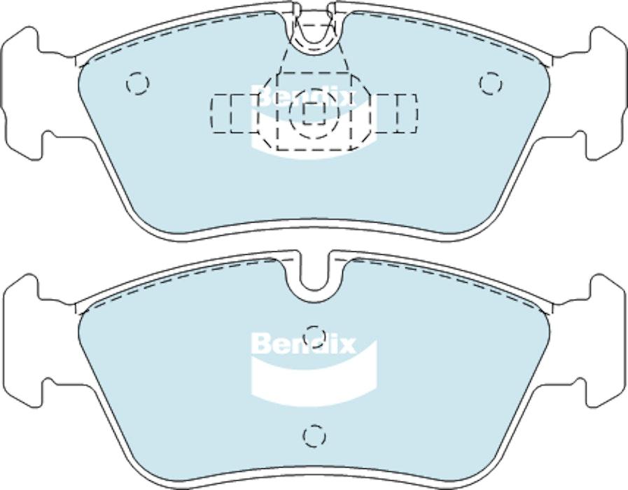 Bendix General CT Brake Pad Set Front DB1833 GCT