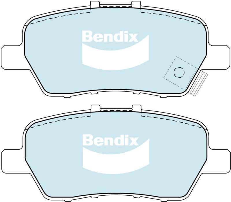 Bendix General CT Brake Pad Set Rear DB1847 GCT