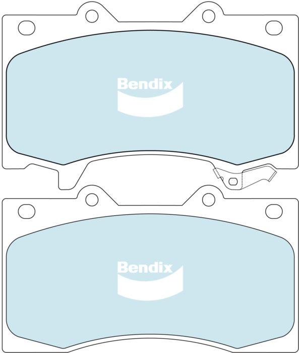 Bendix Heavy Duty Brake Pad Set Front DB2242 HD