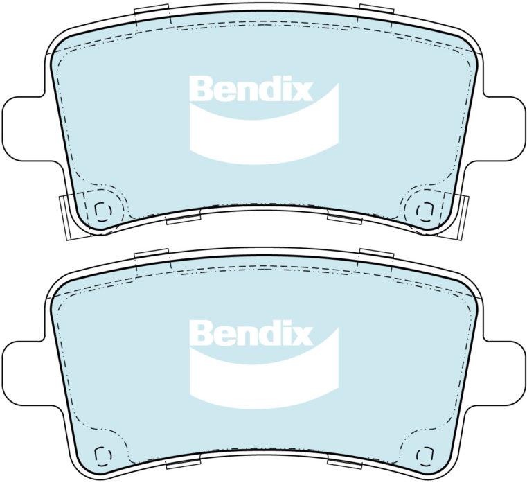 Bendix General CT Brake Pad Set Rear DB2264 GCT
