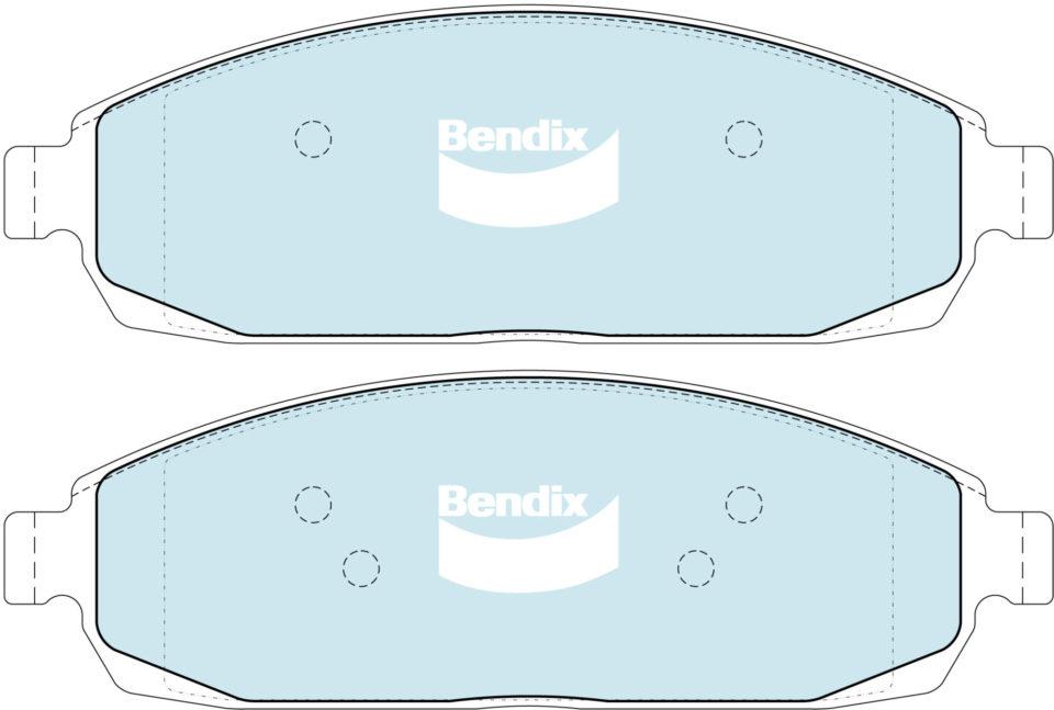 Bendix 4x4 Brake Pad Set Front DB2333 -4WD