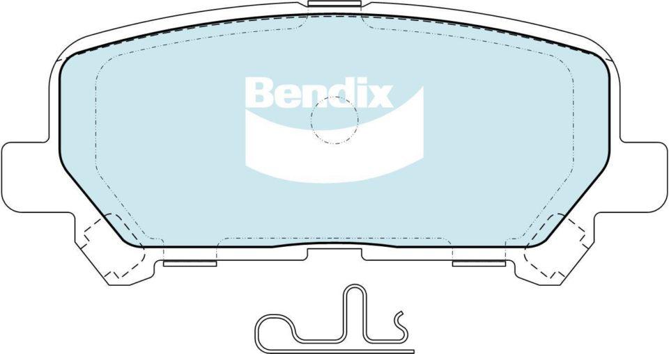 Bendix 4x4 Brake Pad Set Rear DB2368 -4WD