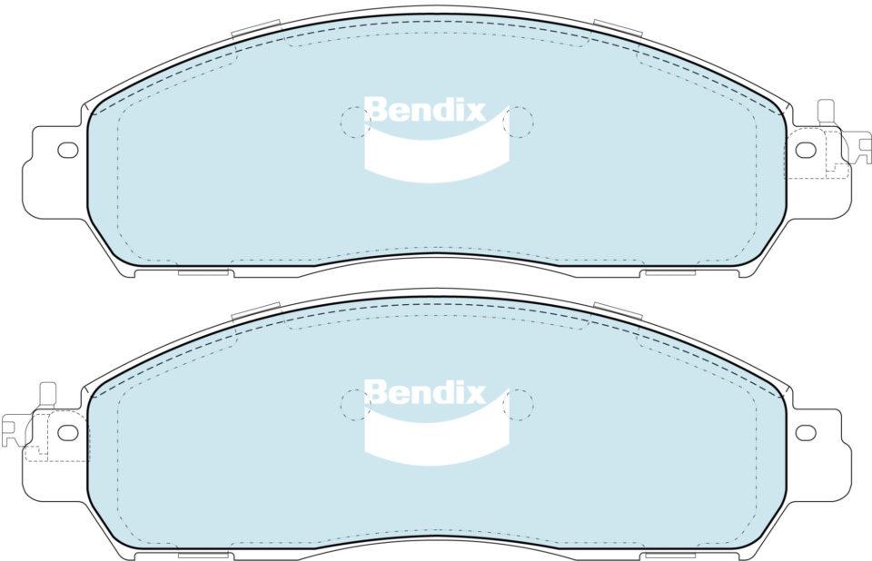 Bendix Ultimate 4WD Brake Pad Set Front DB2374 ULT4WD