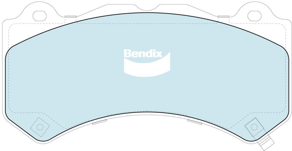 Bendix 4x4 Brake Pad Set Front DB2375 -4WD