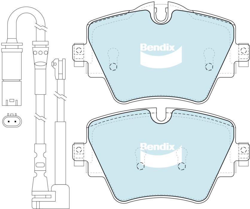 Bendix EURO Brake Pad Set Front DB2377 EURO+