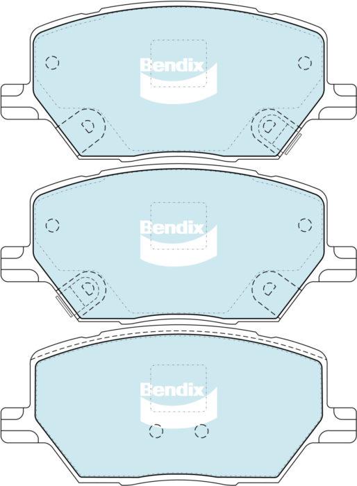 Bendix 4x4 Brake Pad Set Front DB2399 -4WD